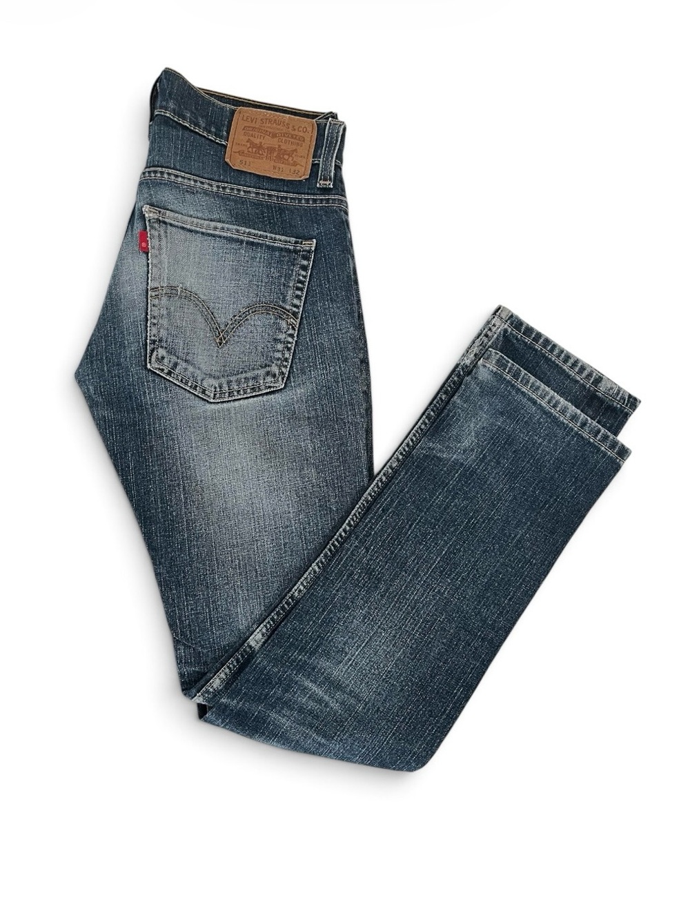 Levi’s 511 Men’s 31x32 Skinny Fit Jeans Blue Cotton Stretch Denim